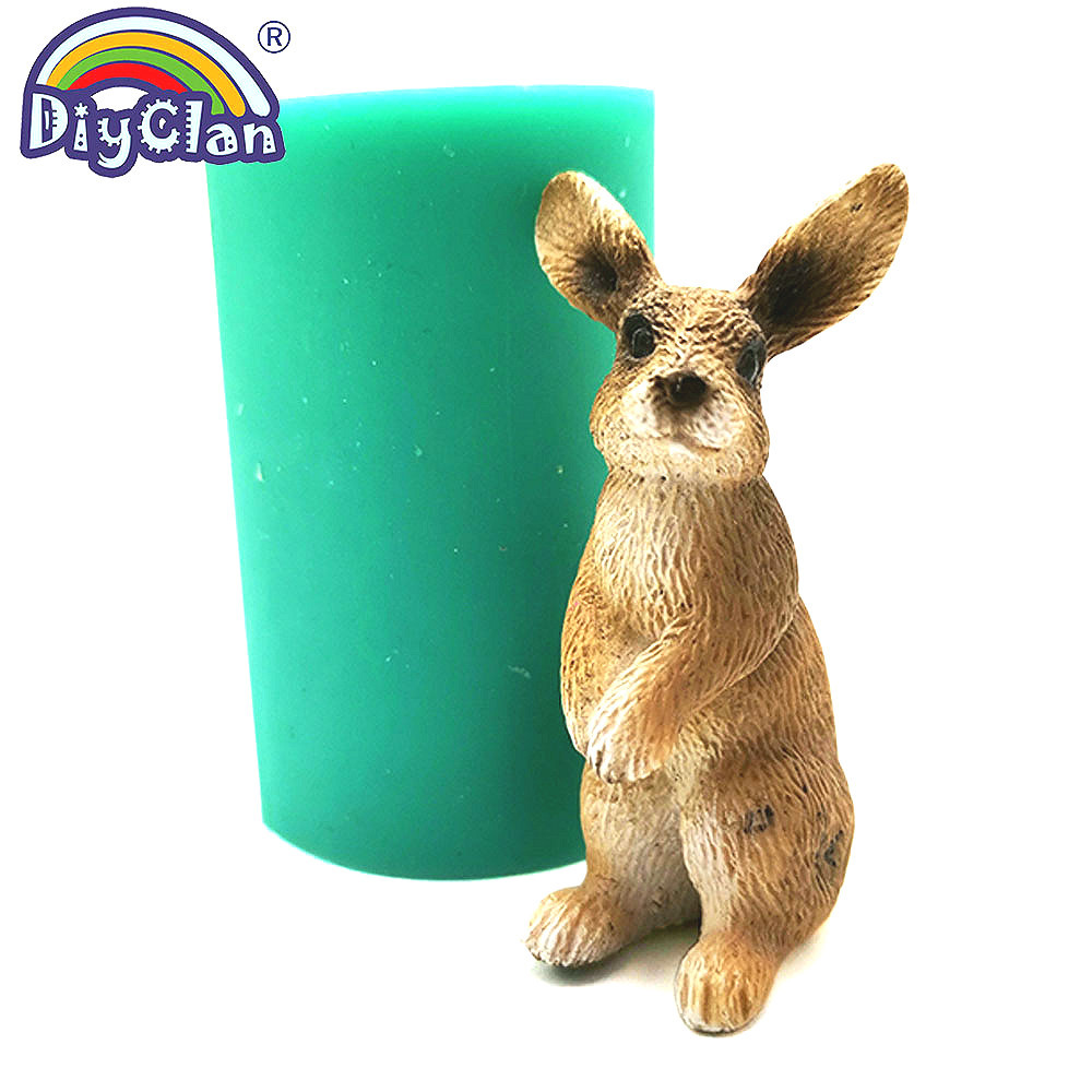 Bunny Cake Mold - Cetakan Silikon Kelinci Simulasi 3D untuk