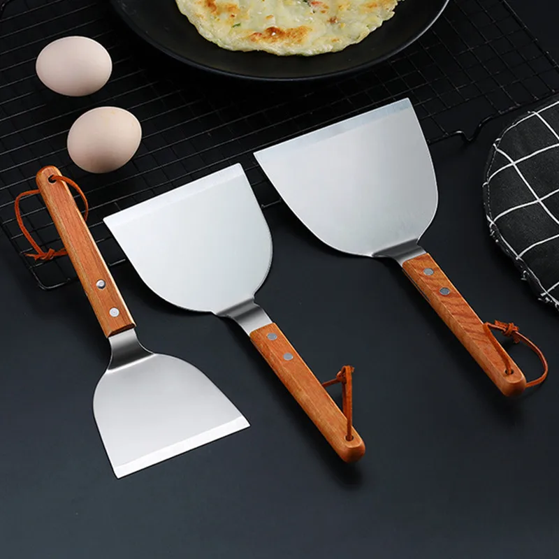 Okonomiyaki Spatula - Peralatan memasak dapur, pembalik panekuk Ikan