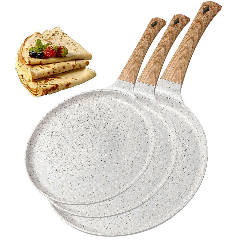 Mini Pancake Griddle - Wajan Crepe Anti Lengket 20/24/28cm, Wajan