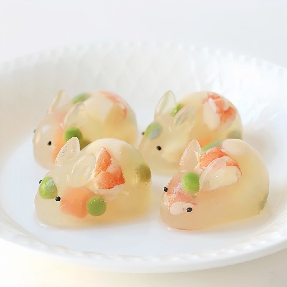 Bunny Cake Mold - Cetakan Kue Kelinci 3D Silikon Fleksibel,