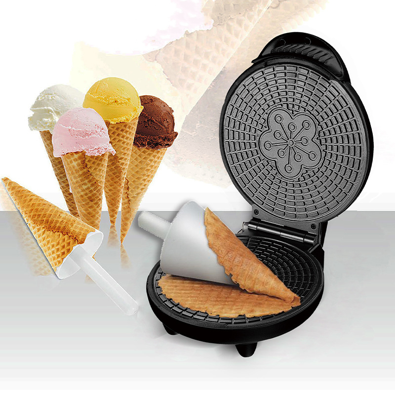 Waffle Cone Maker - Pembuat Gulung Telur Renyah Listrik Mesin
