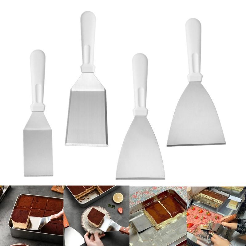 Okonomiyaki Spatula - Spatula Kue Stainless Steel dengan Gagang