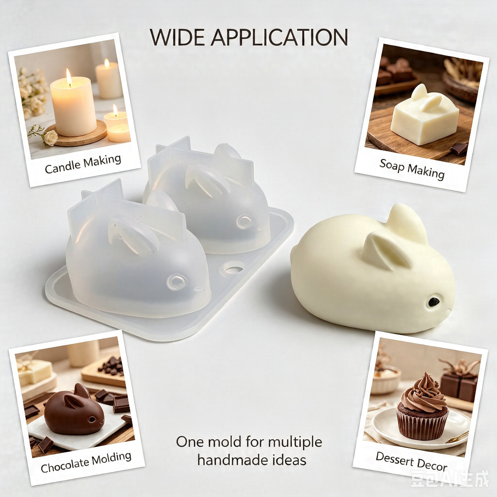 Cetakan Silikon Kelinci Mini 3 - Bunny Cake Mold ulasan dan harga
