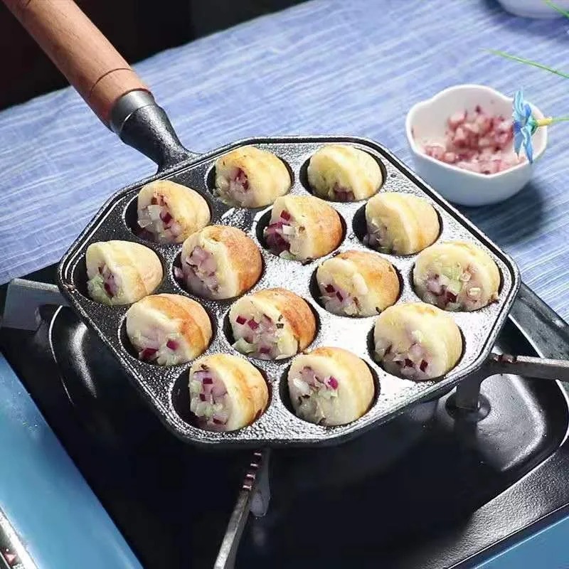 Baking Takoyaki panci hadiah 1 - Cast Iron Corn ulasan dan harga