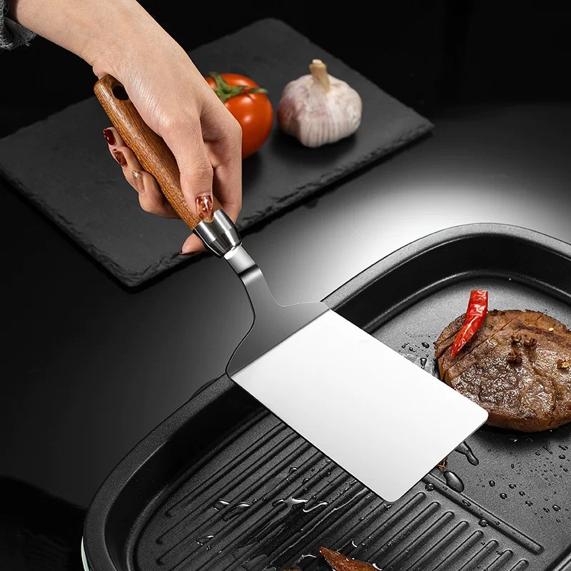 Spatula Penggorengan Stainless - Okonomiyaki Spatula ulasan dan harga