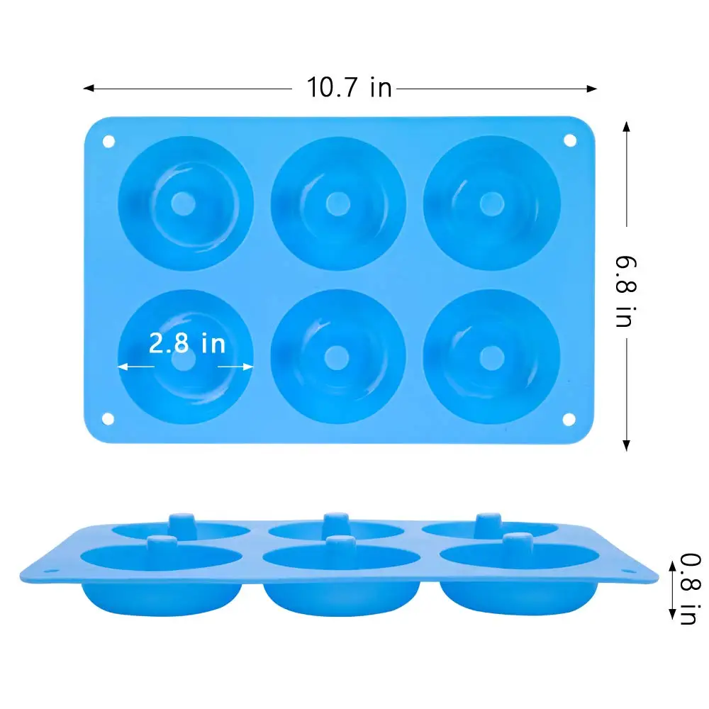 Loyang kue silikon 6 lubang, c - Donut Mold Silicone ulasan dan harga