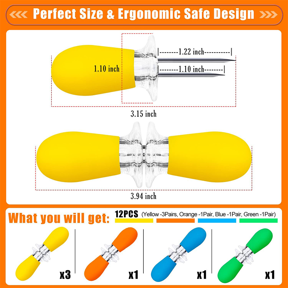 LMETJMA 12 Buah/Set Aksesori B - Corn Dog Stick ulasan dan harga
