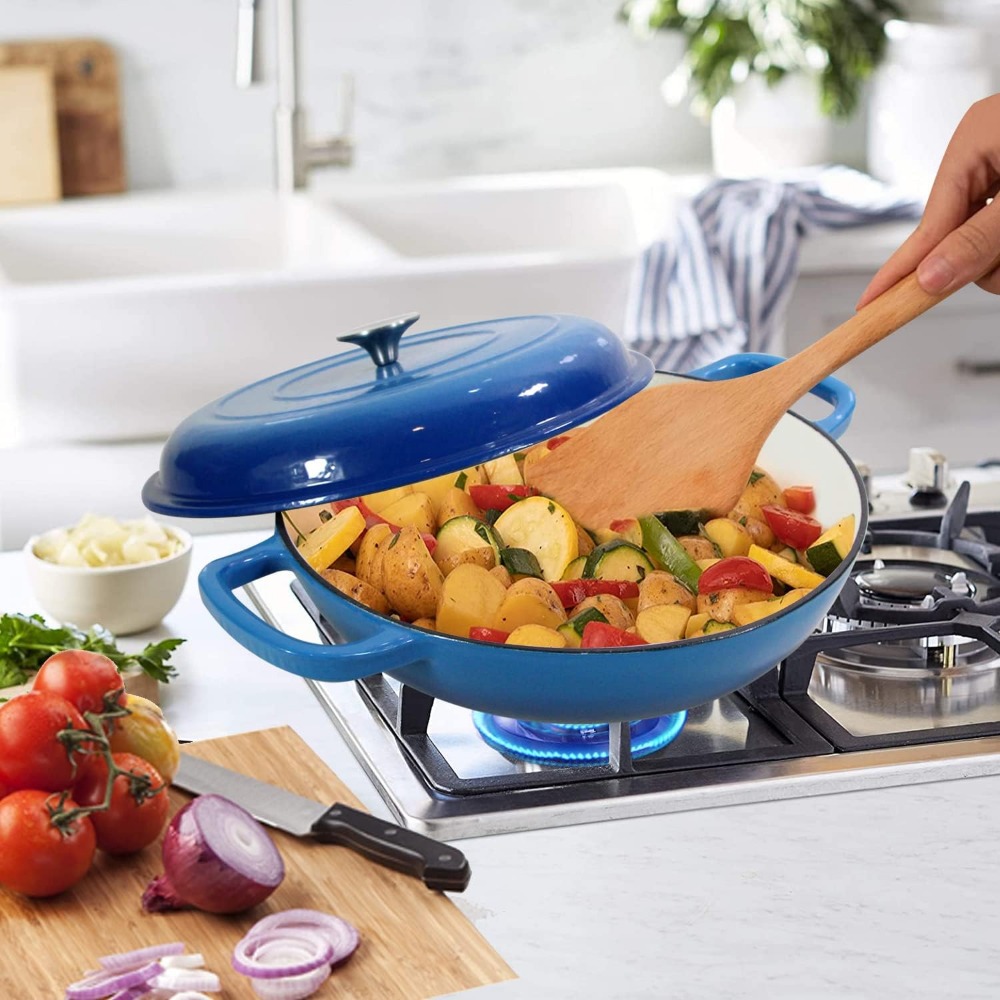 4,5L Panci Sup Oven Belanda Wa - Cast Iron Corn ulasan dan harga