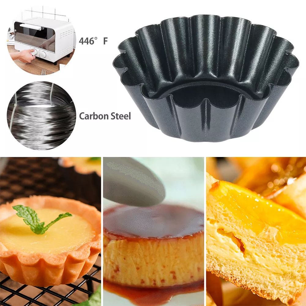 4 Buah Cetakan Tart Bulat Mini - Egg Waffle Pan ulasan dan harga