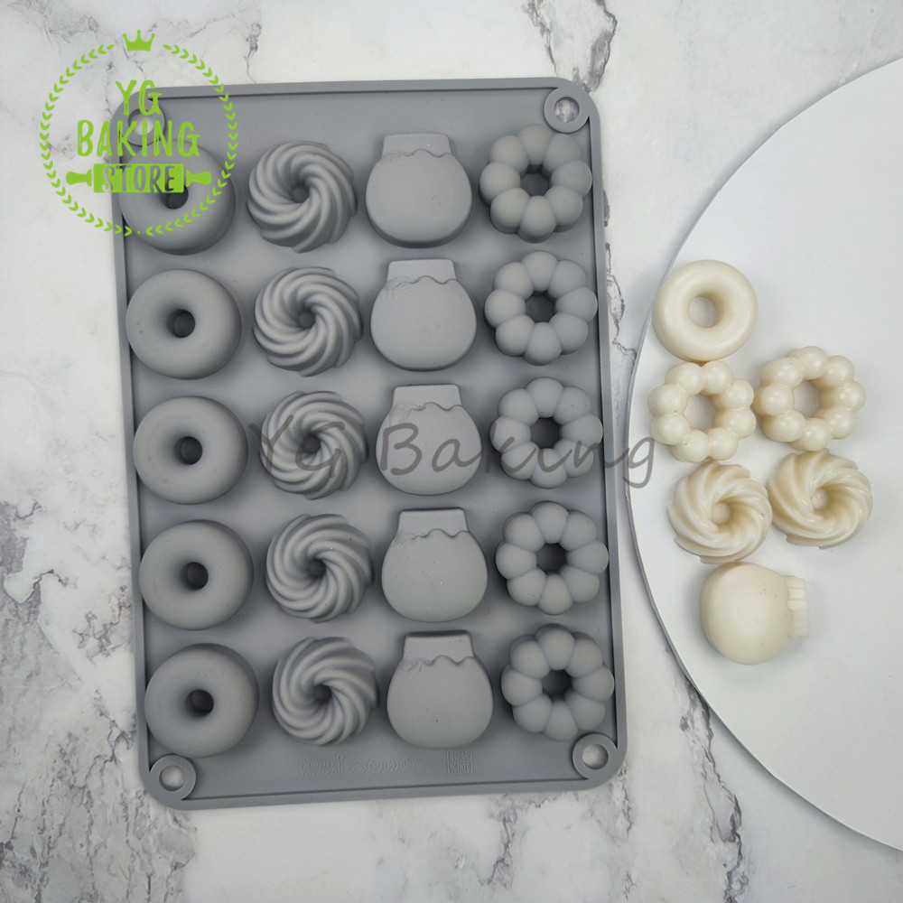 Dorica 3D Mini Donat Sawalin D - Donut Mold Silicone ulasan dan harga