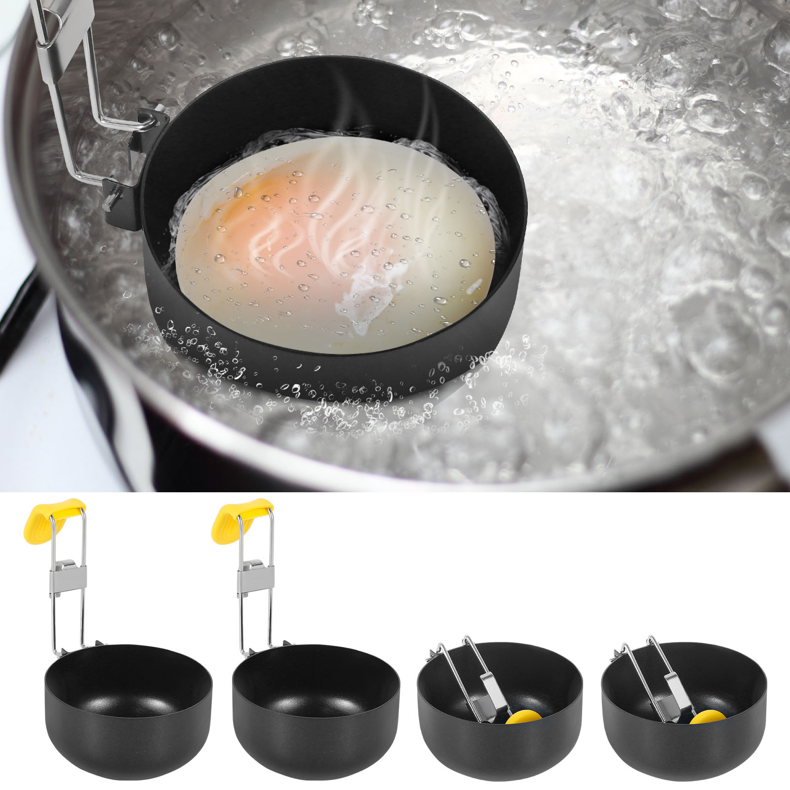 4 Pak Pemburu Telur Baja Tahan - Mini Pancake Griddle ulasan dan harga